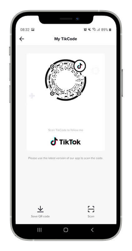 qr tiktok scanner