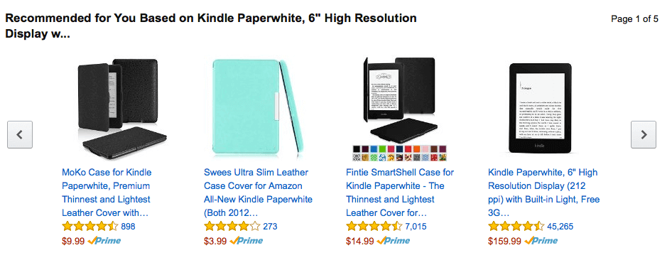 This is how Amazon generates 35% of their revenue. Similarly, Best Buy saw an increase in 23,7% after implementing their recommendation system.