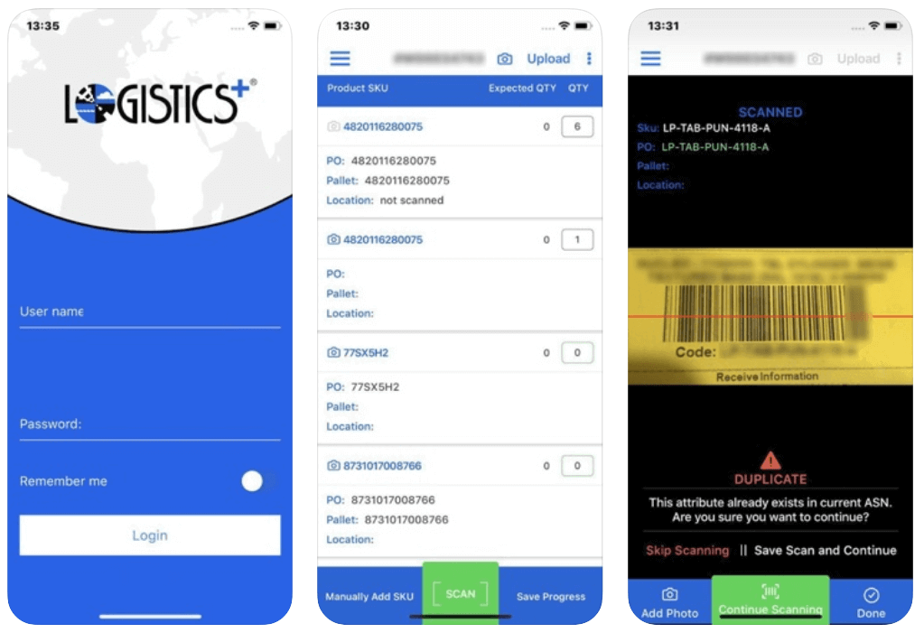 Logistics Plus Mobile Warehousing & Transportation App