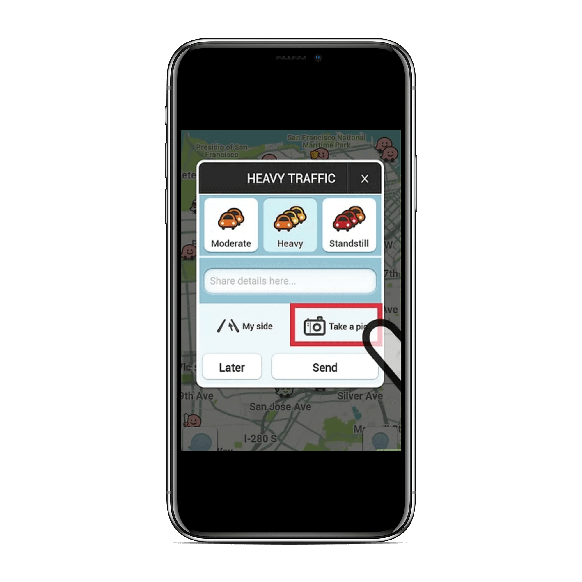 Waze users can post photos